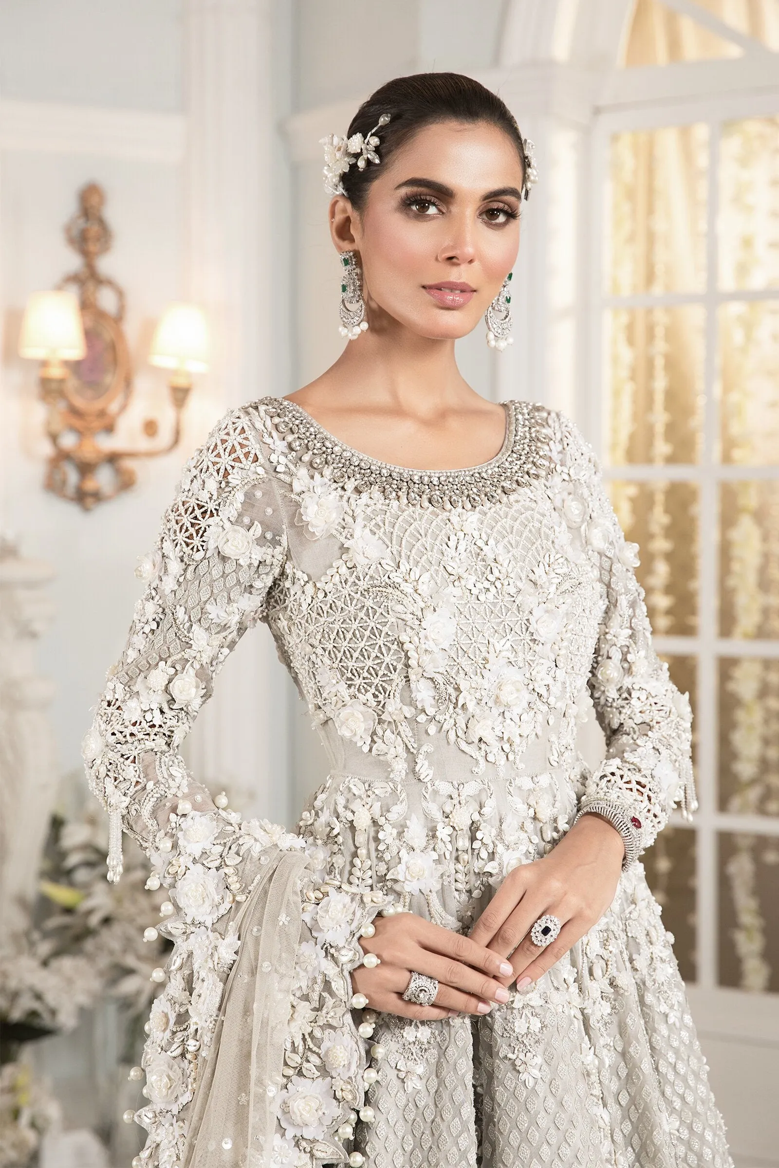 Royal Pakistani Maxi and Lehenga Bridal Dress #BS828