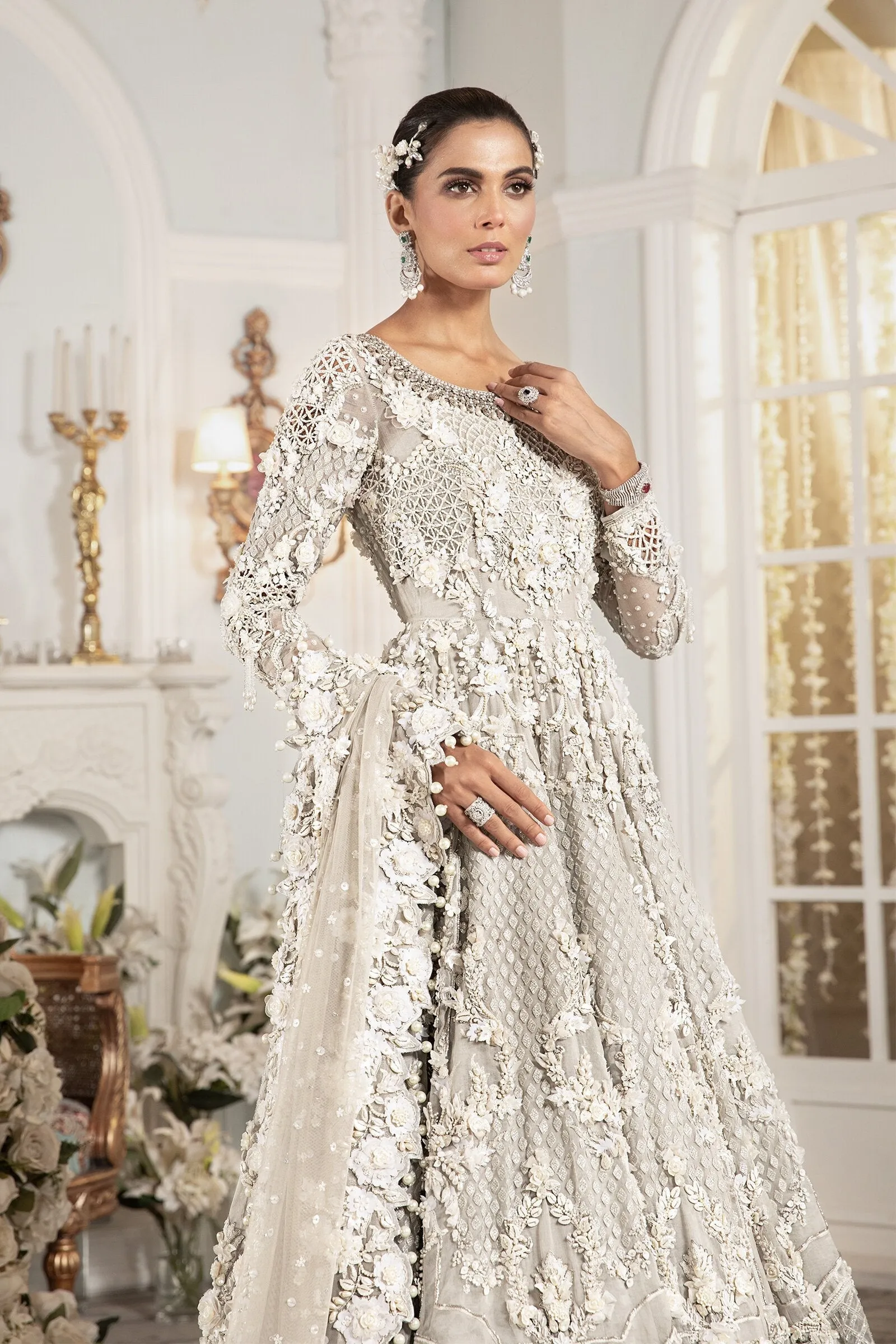 Royal Pakistani Maxi and Lehenga Bridal Dress #BS828