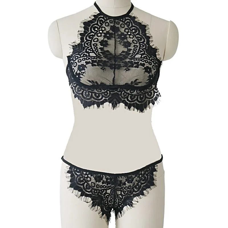 RoyalChoice™ Lace Set Push-Up Bralette and Thong Panty