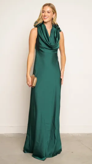Sanna Maxi Dress in emerald green