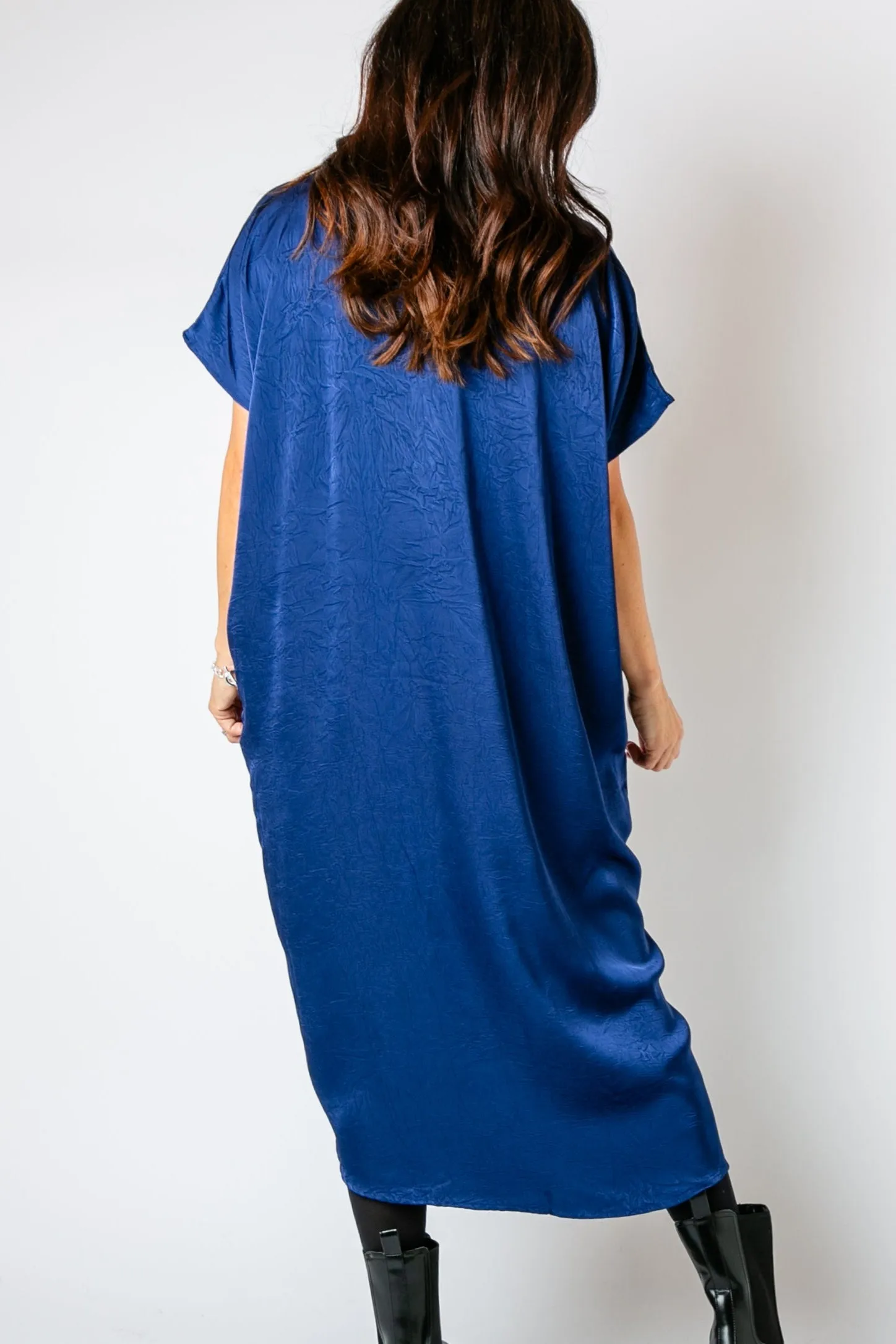Satin Kaftan Dress