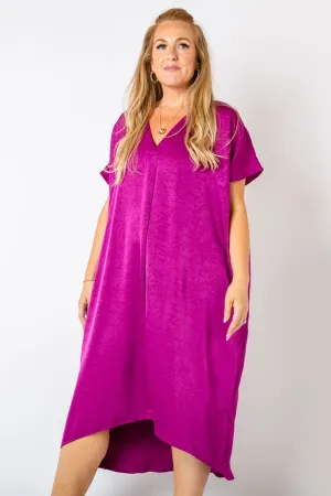 Satin Kaftan Dress