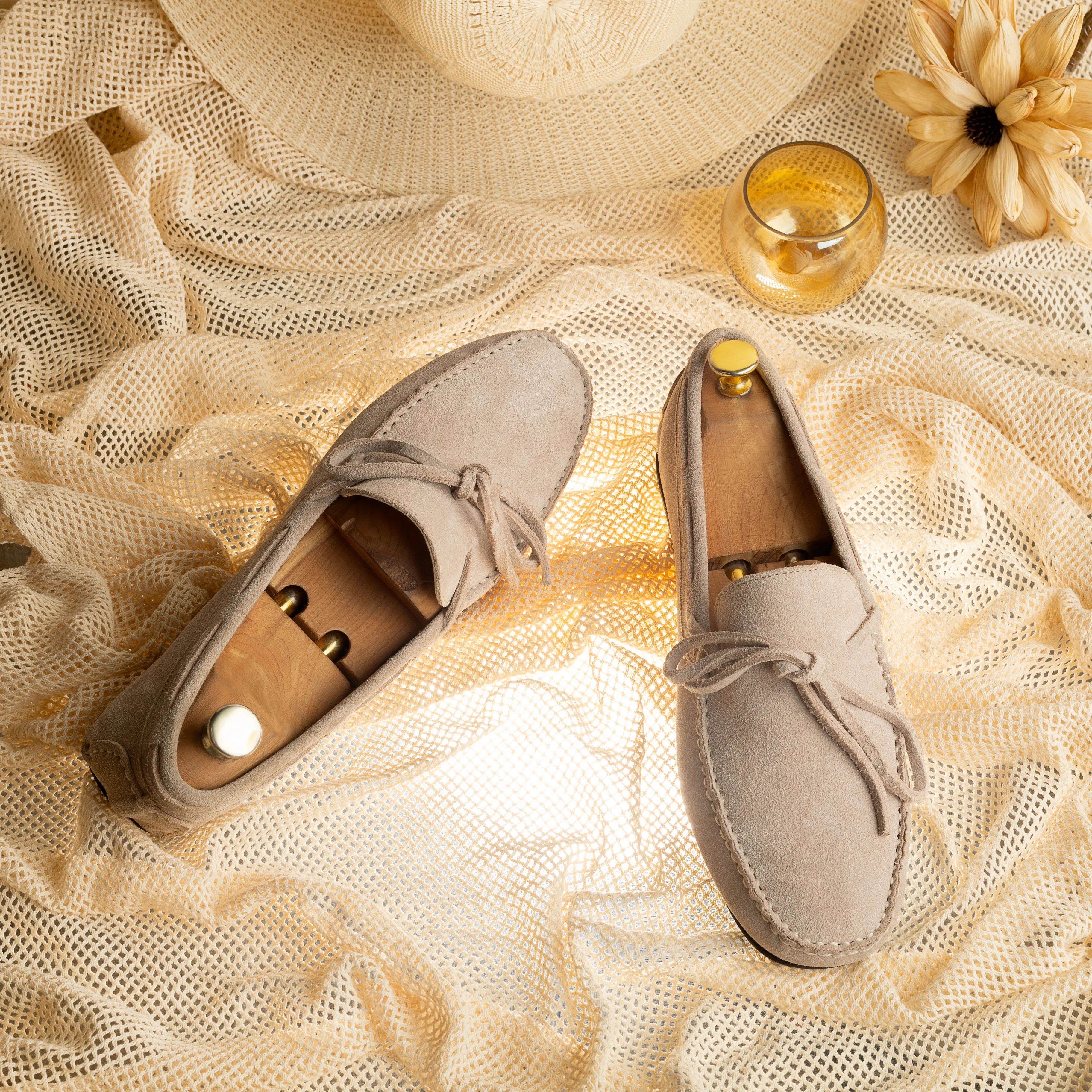 Scarlet Coast Luxury Driving Loafers Shoes For Men