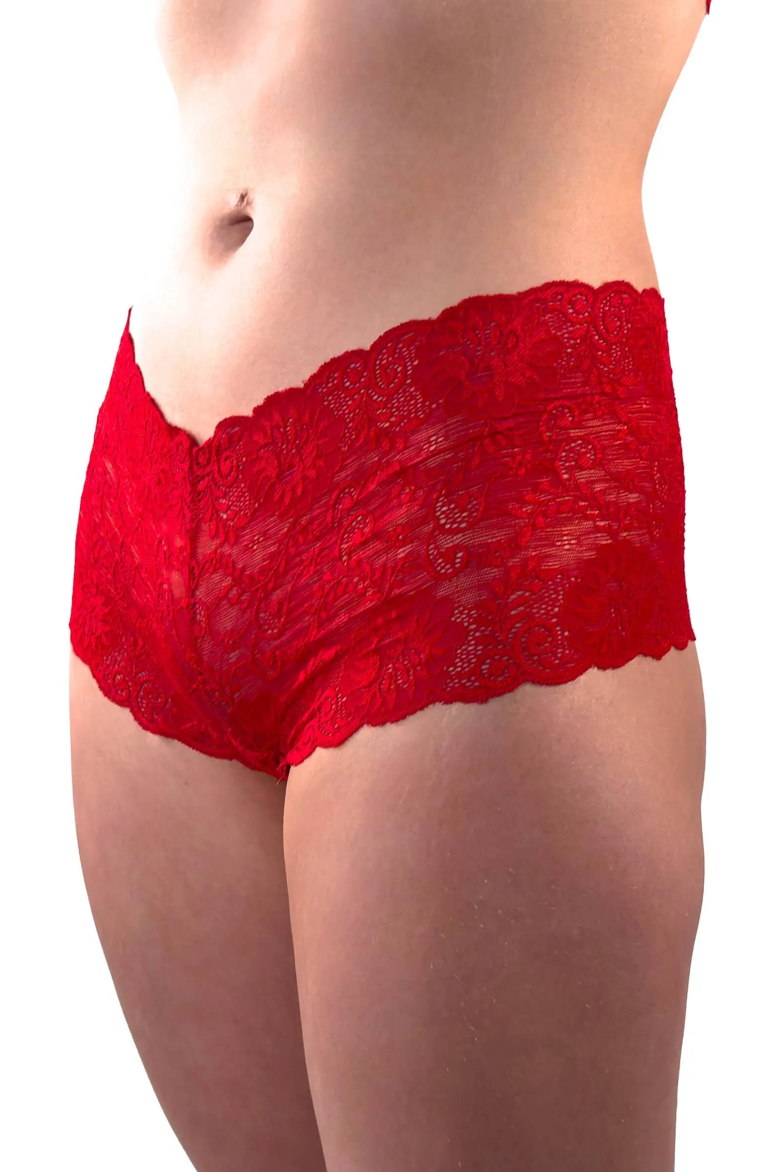 Scarlet Temptress Lace Lingerie Set