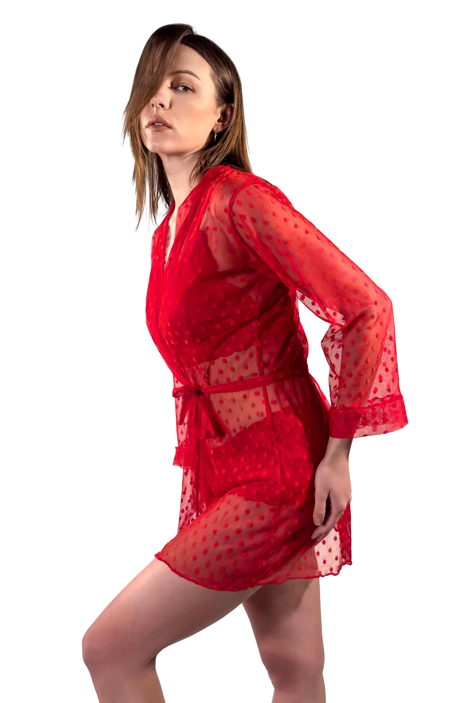 Scarlet Temptress Lace Lingerie Set