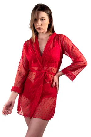 Scarlet Temptress Lace Lingerie Set