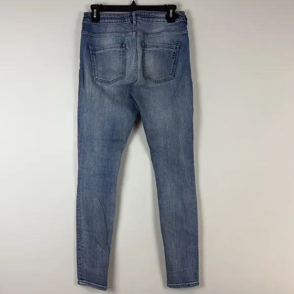 Scotch &amp; Soda jeans La bohémienne mid rise skinny light wash blue stretch denim
