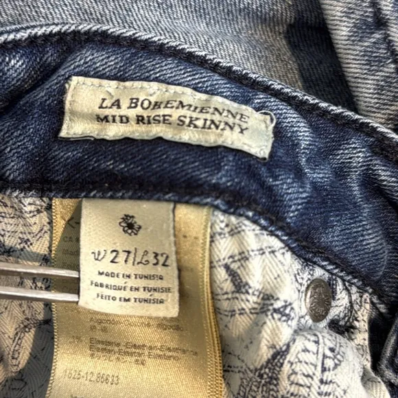 Scotch &amp; Soda jeans La bohémienne mid rise skinny light wash blue stretch denim