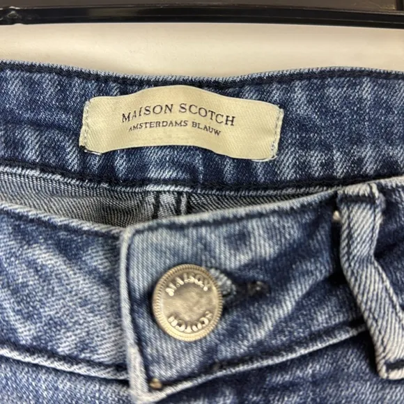 Scotch &amp; Soda jeans La bohémienne mid rise skinny light wash blue stretch denim