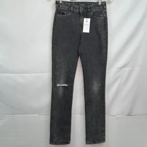 Scotch &amp; Soda Supreme Slim Straight Leg faded black jeans size 26/32 NWT