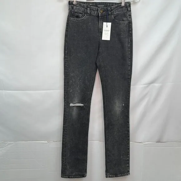 Scotch &amp; Soda Supreme Slim Straight Leg faded black jeans size 26/32 NWT