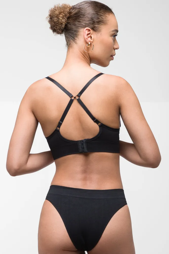 Seam-Free Bralette Black