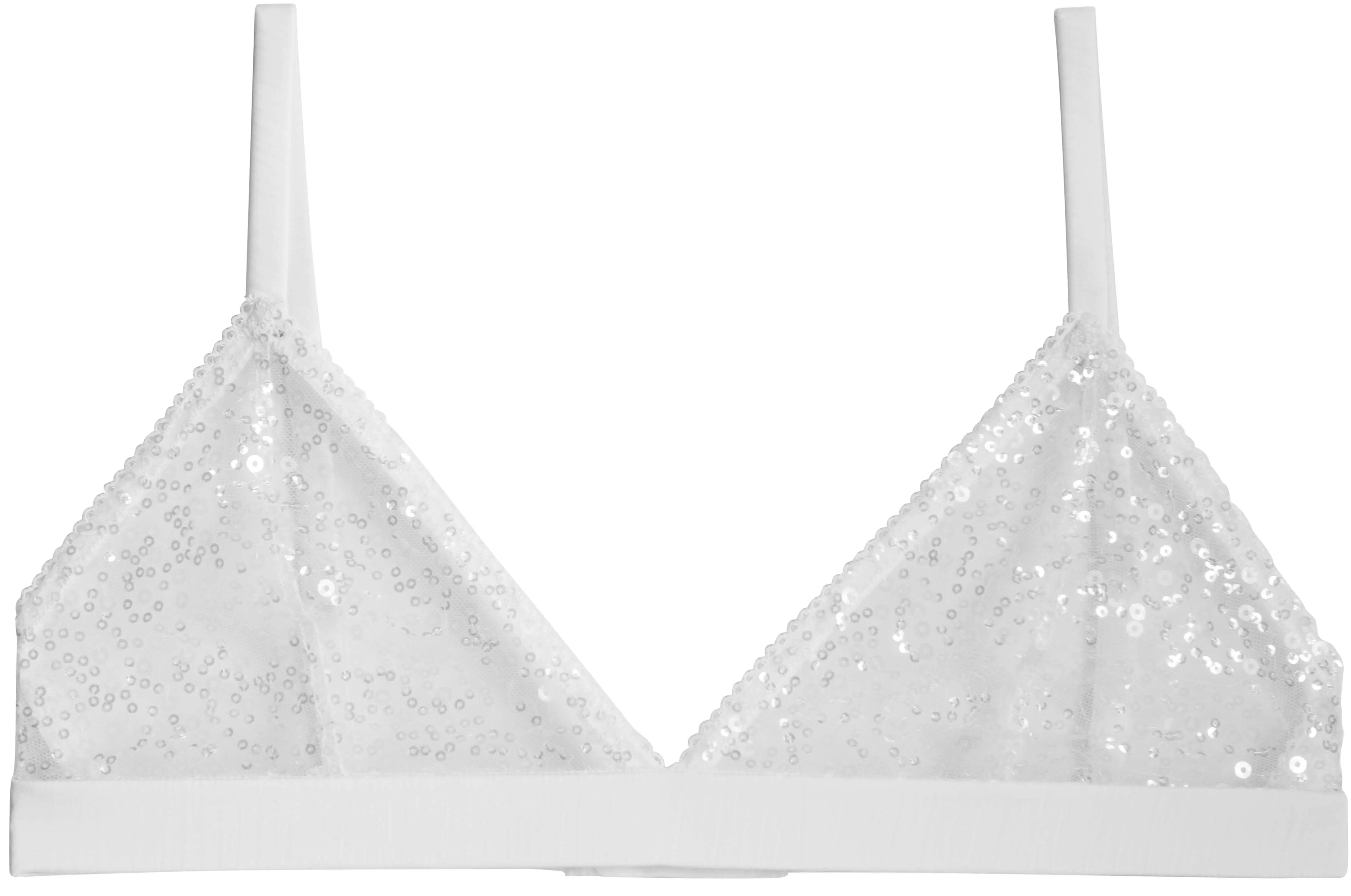 Sequin Triangle Bralette