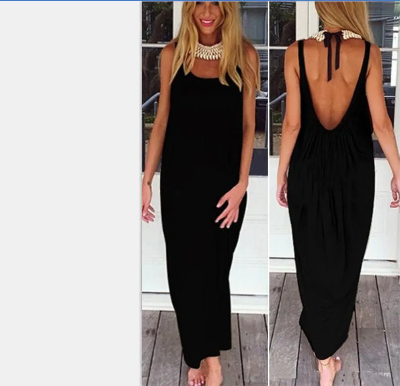 Sexy Backless U Shaped Beach Dresses