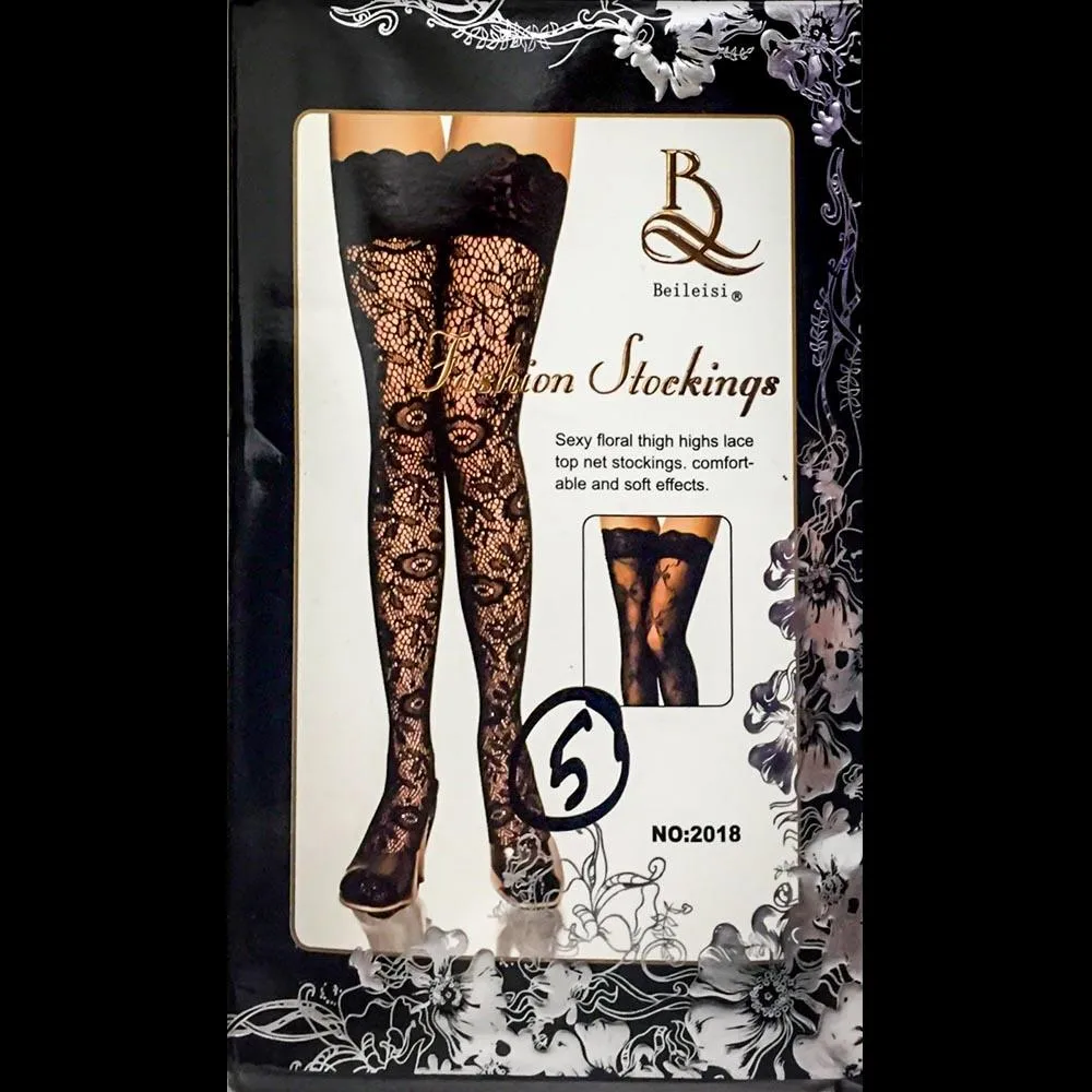 Sexy Floral Lace Top Leg Stocking