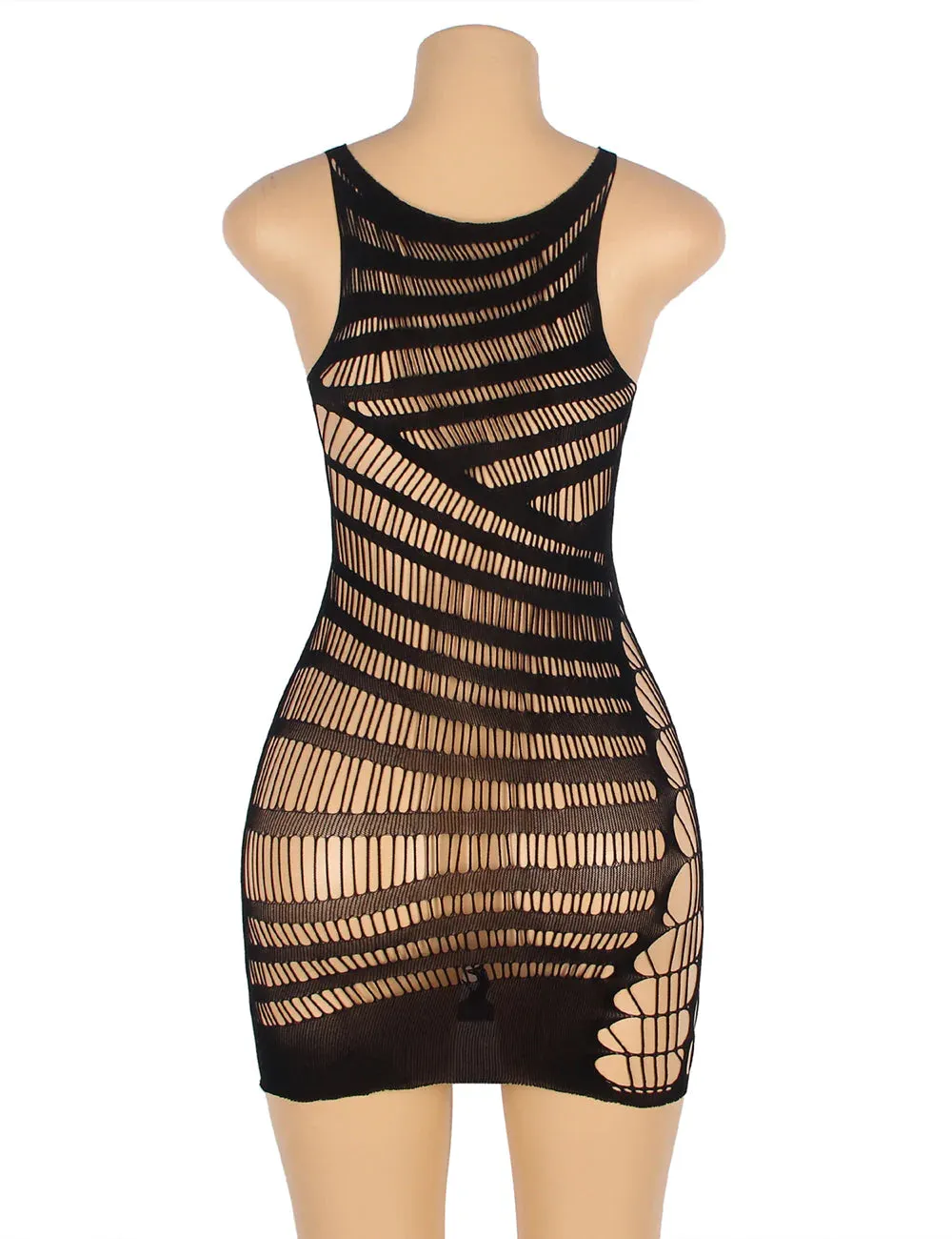 Sexy Hollow Out Short Sleeveless Bodystocking Egypt