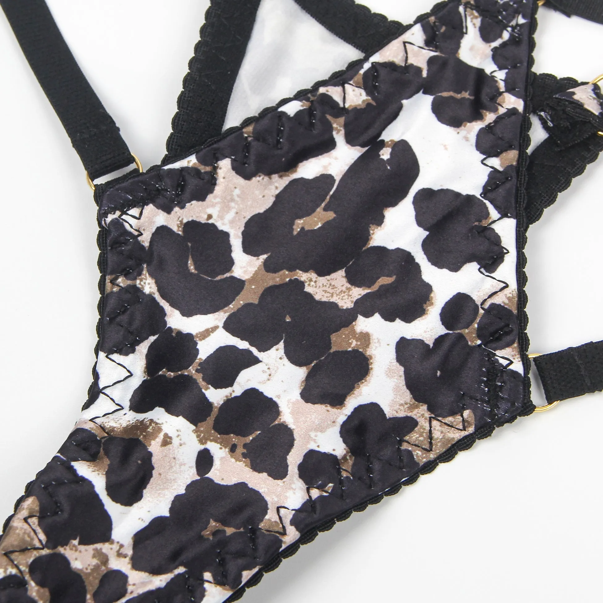 Sexy Leopard Print strappy Bra Set Egypt