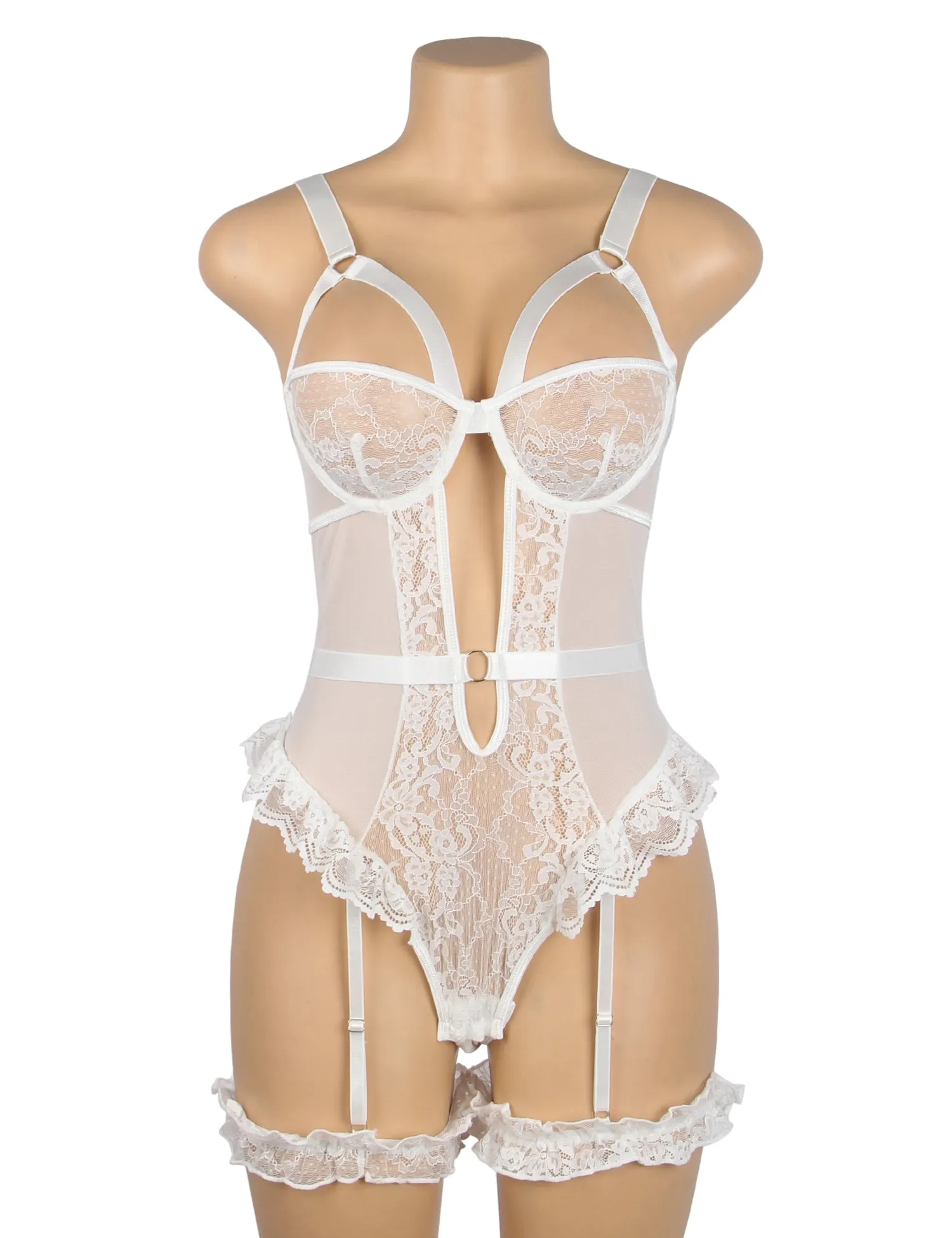 Sexy Slim Lace Garter Leg Ring Teddy Egypt