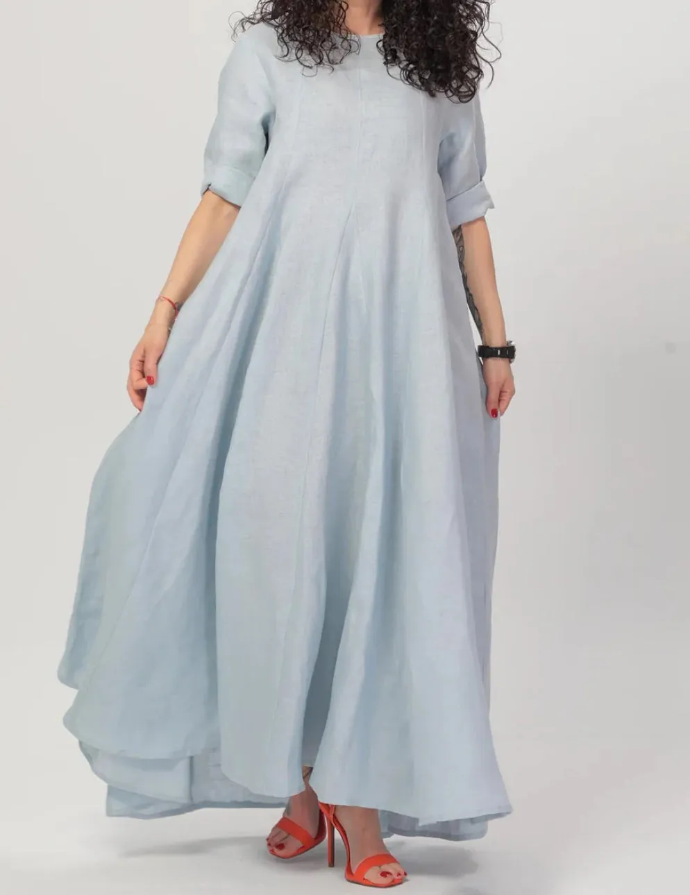 Sharon Linen Maxi Dress