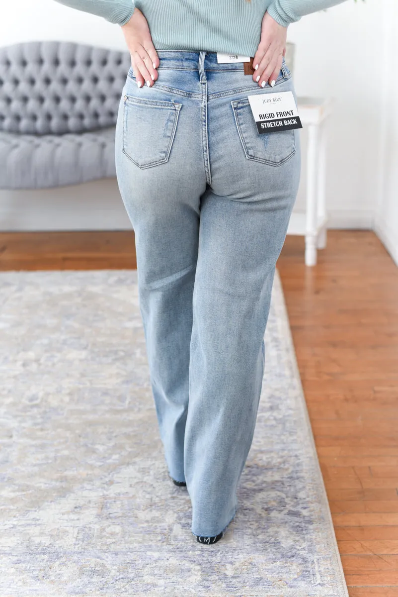 Shay Straight Leg Rainbow Thread Judy Blue Jeans