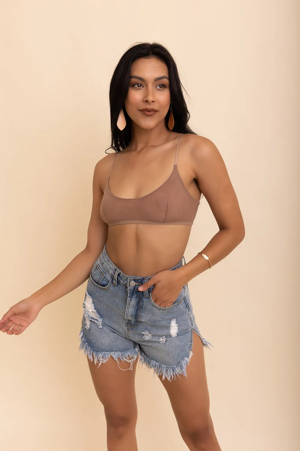 Sheer Mesh Bralettes.