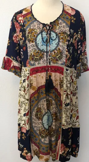 SHORT SLEEVE BABYDOLL DRESS