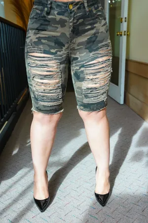 Shredded Up Camo Shorts