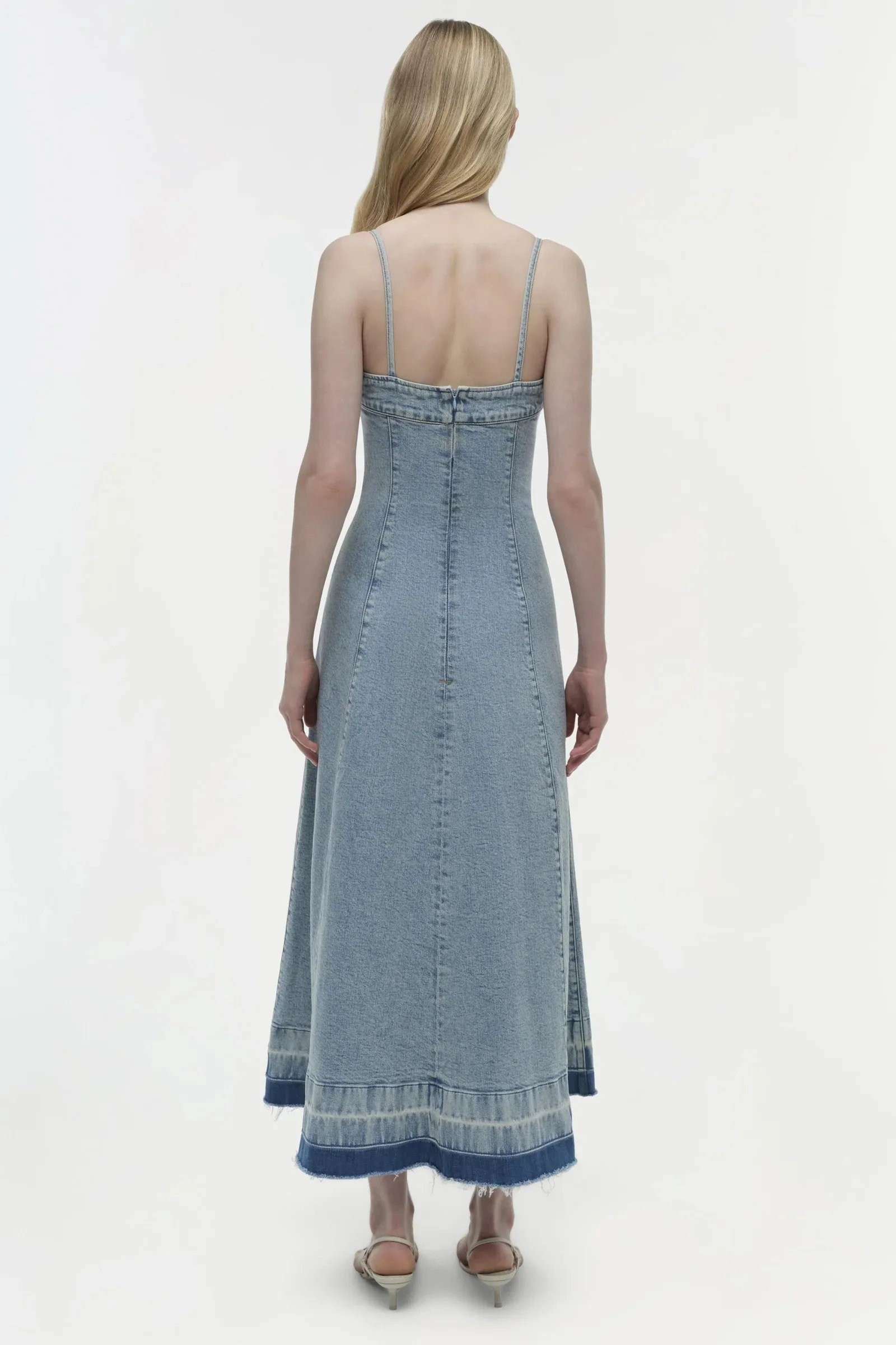 SIMKHAI CLARISSA DENIM DRESS