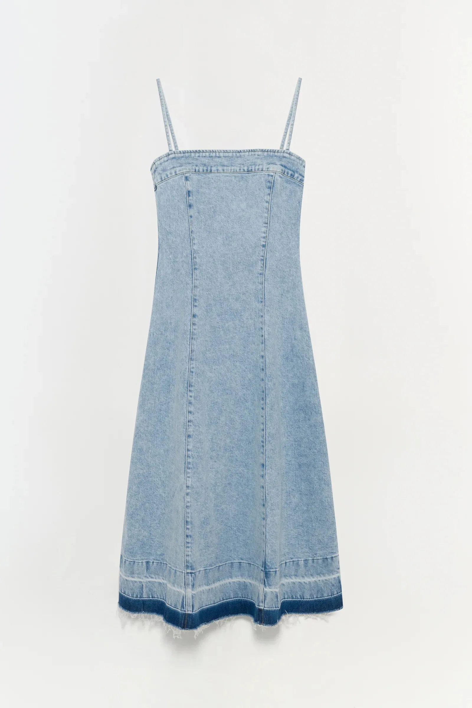 SIMKHAI CLARISSA DENIM DRESS