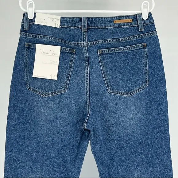 SOFT SURROUNDINGS NWT THE ULTIMATE 5 POCKET STRAIGHT VINTAGE JEANS CHEYANNE WASH
