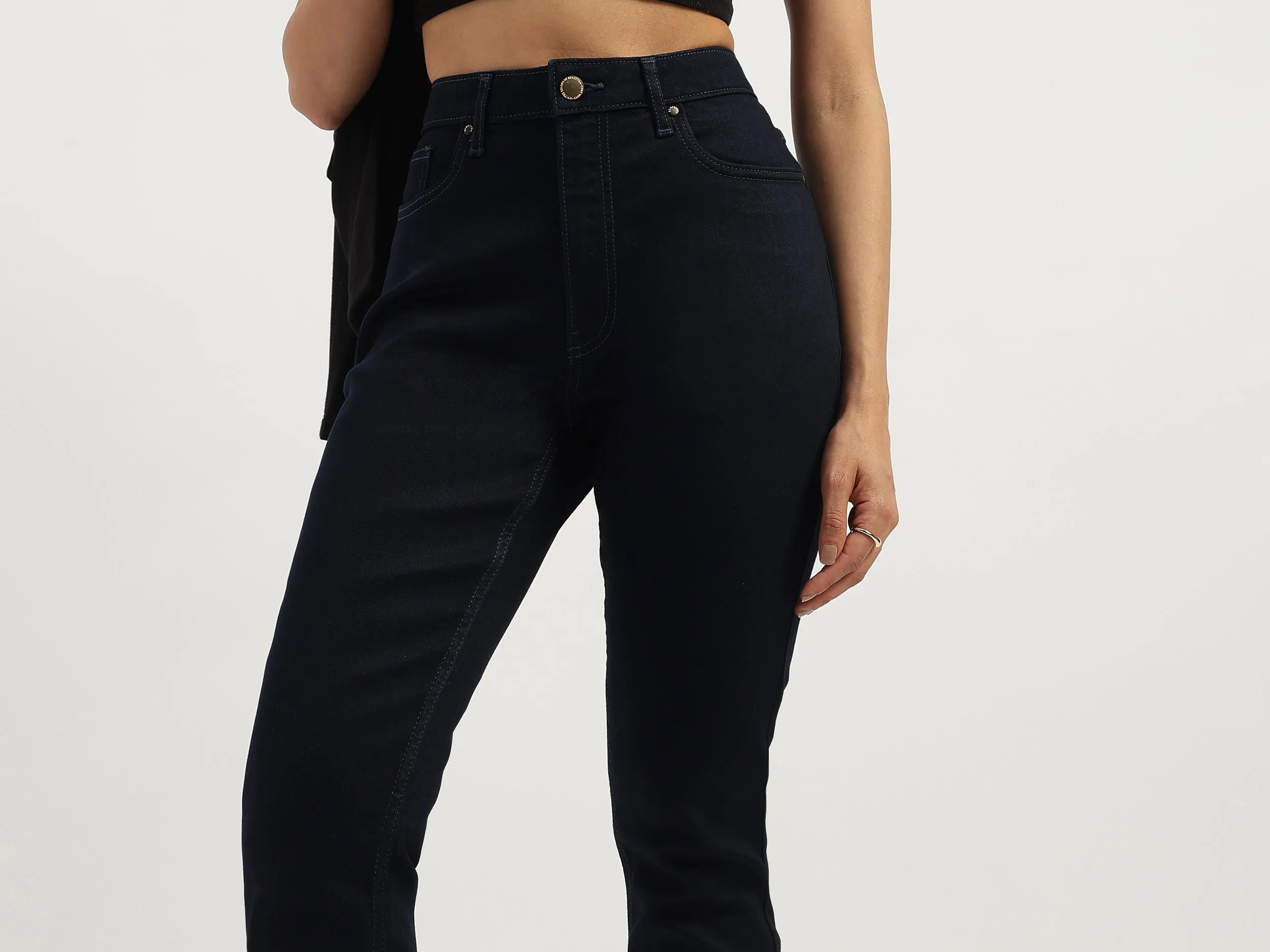 Solid Skinny Fit Jeans