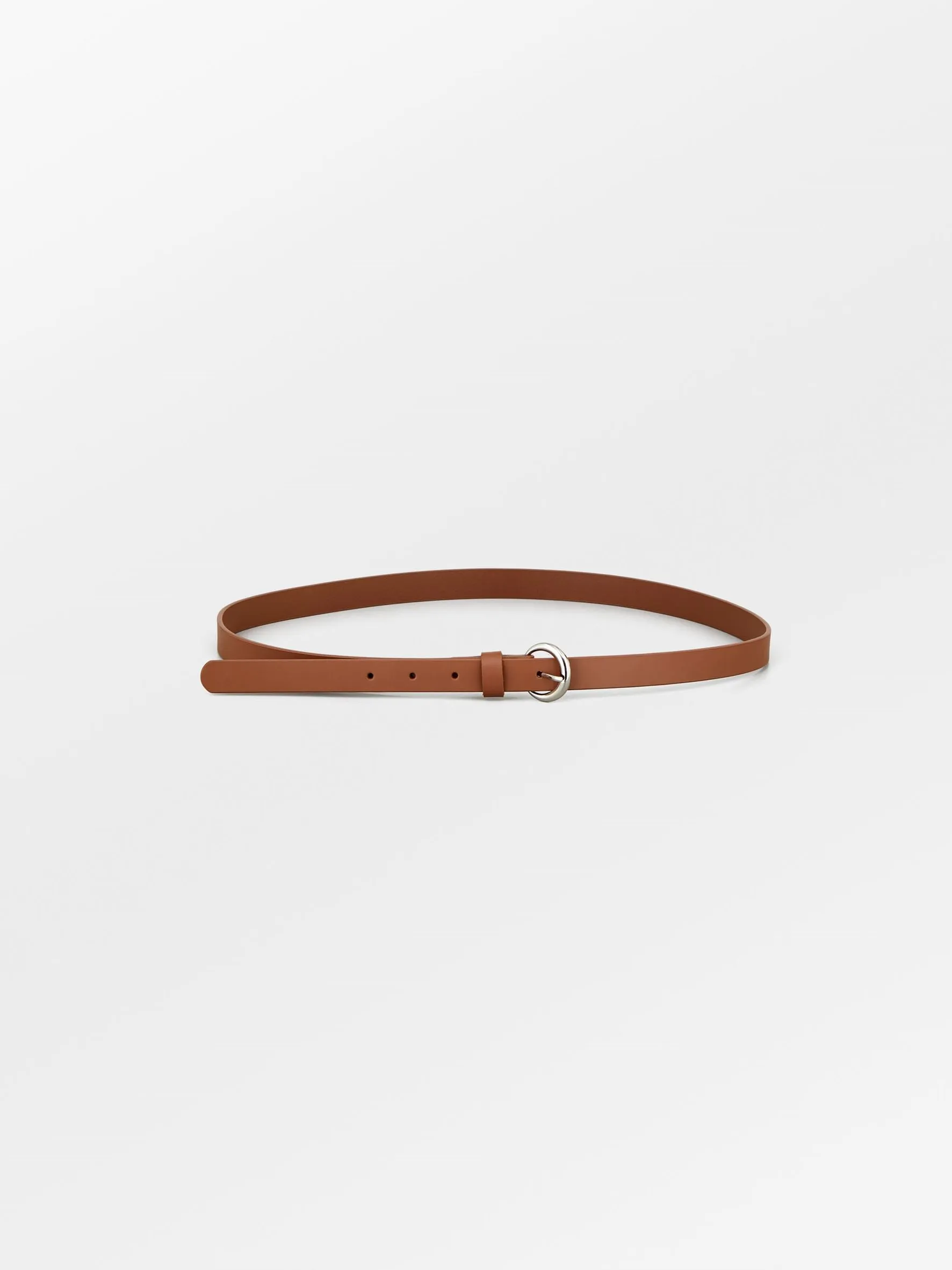 Solid Slim Belt - Mocha Brown