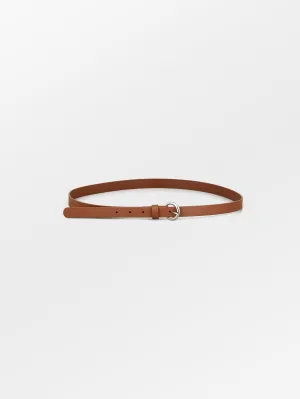 Solid Slim Belt - Mocha Brown