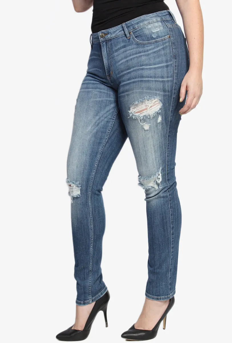 Sophie Distressed Skinny Jeans PLUS