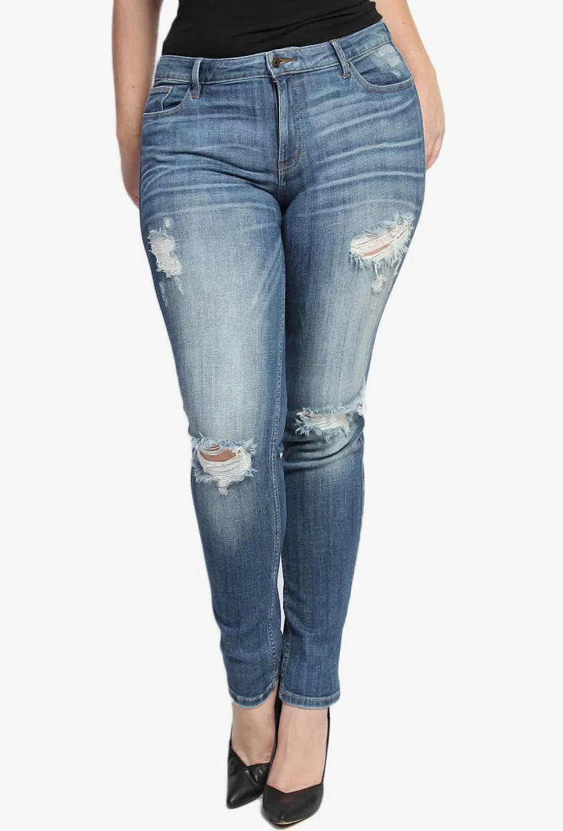 Sophie Distressed Skinny Jeans PLUS