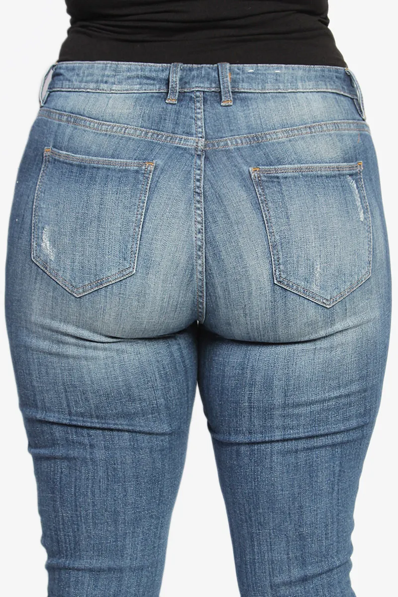 Sophie Distressed Skinny Jeans PLUS