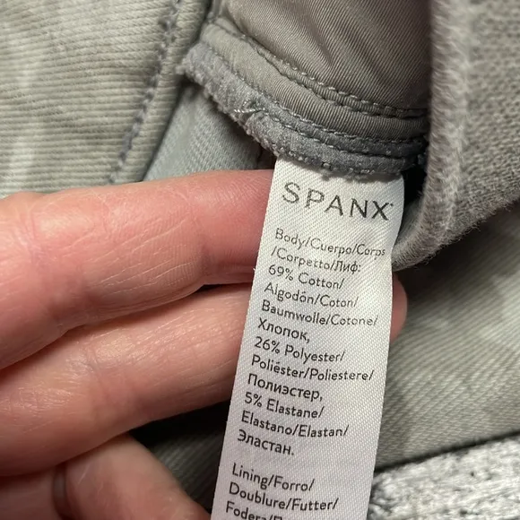 Spanx Camo Denim Skinny Legging Jeans Size 1X.