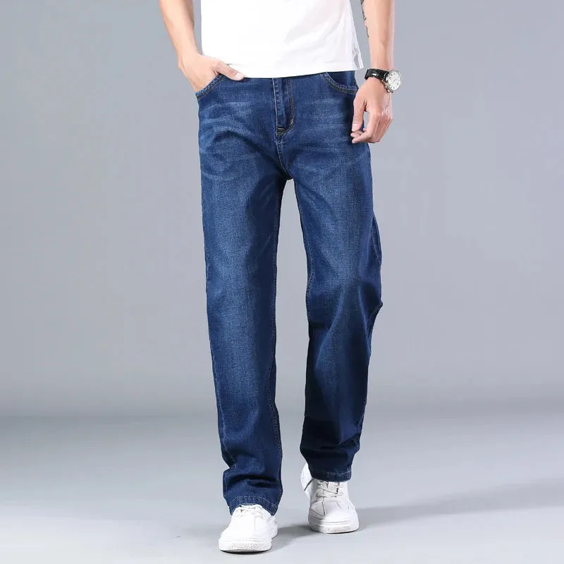 Spring Summer Straight-leg Classic Jeans