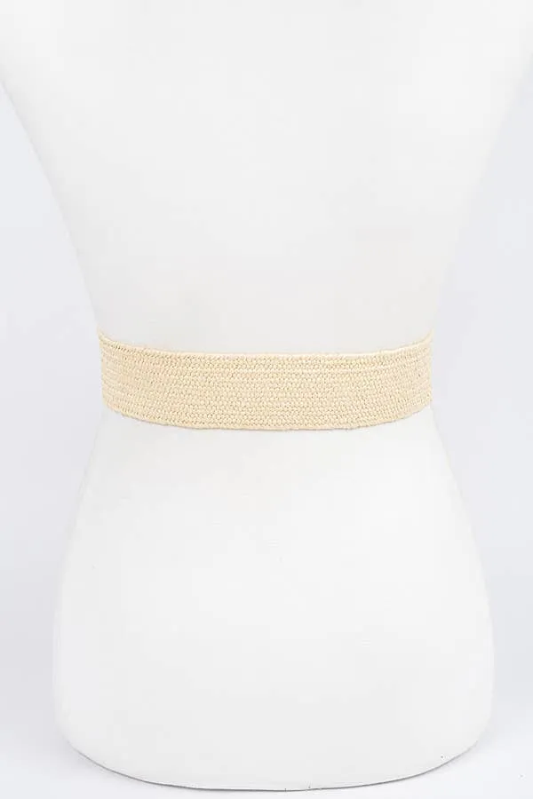 Square Buckle Stretch Belt