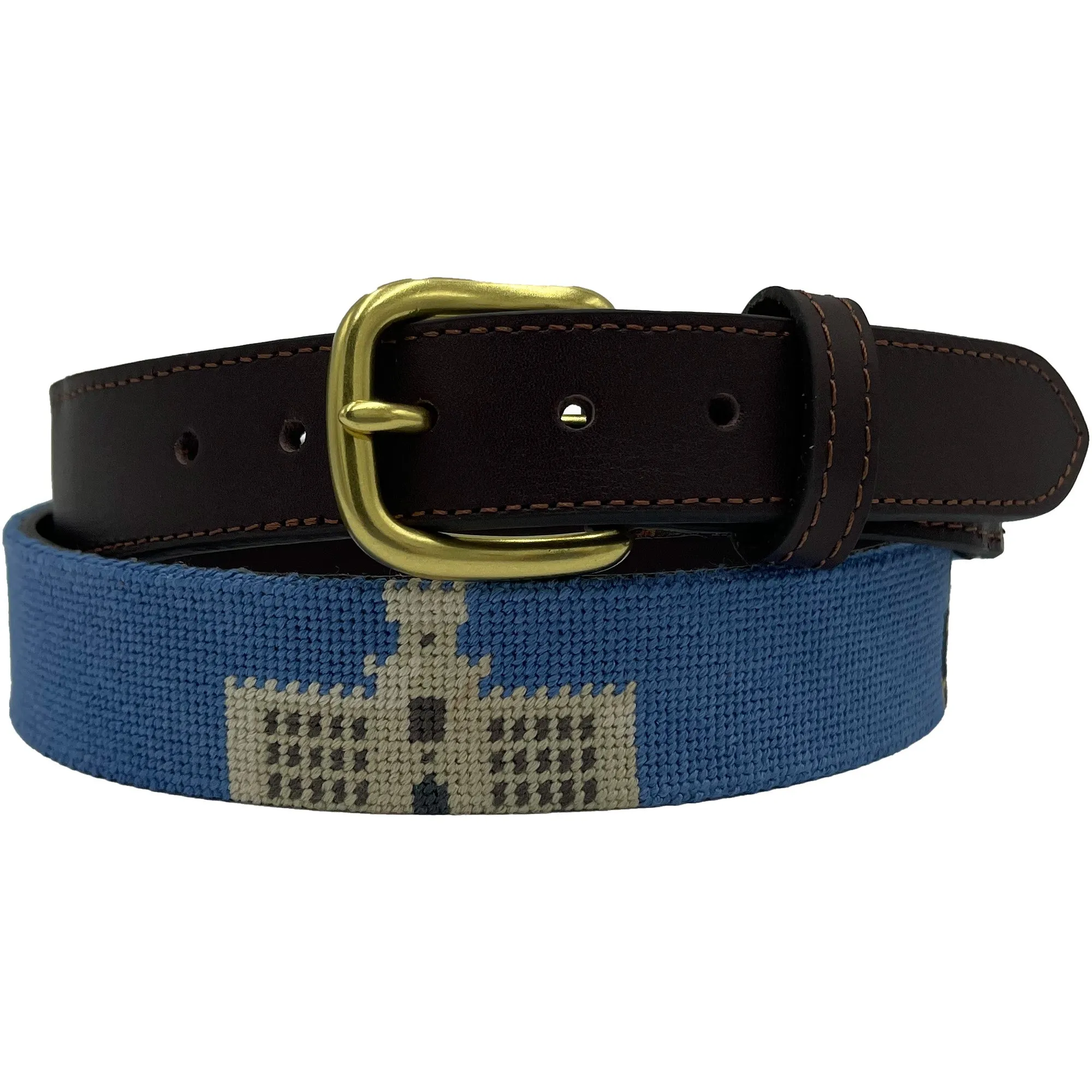 Stock Design - The Citadel Days - Officially Licensed - Hand-stitched Needlepoint Belt