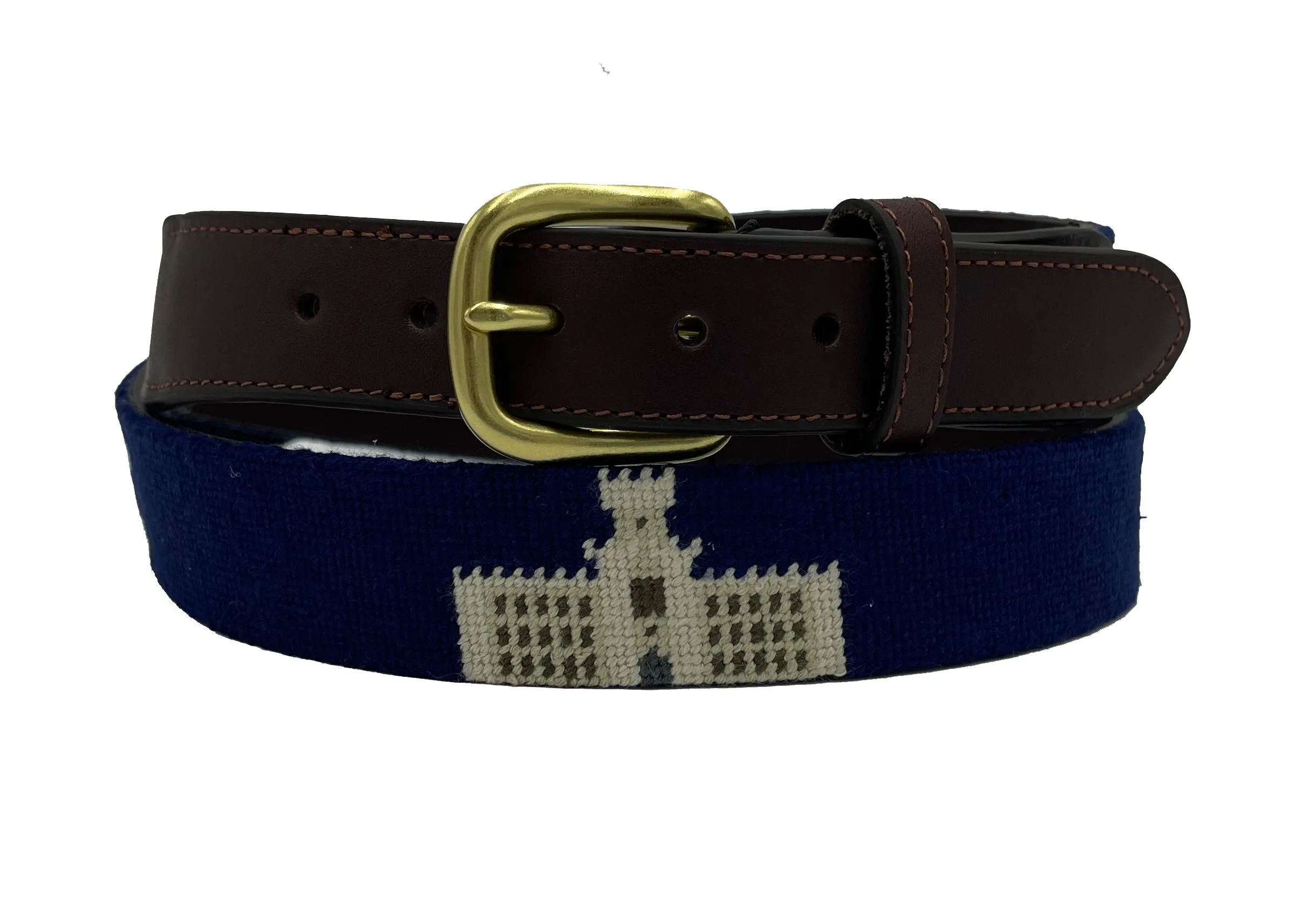 Stock Design - The Citadel Days - Officially Licensed - Hand-stitched Needlepoint Belt