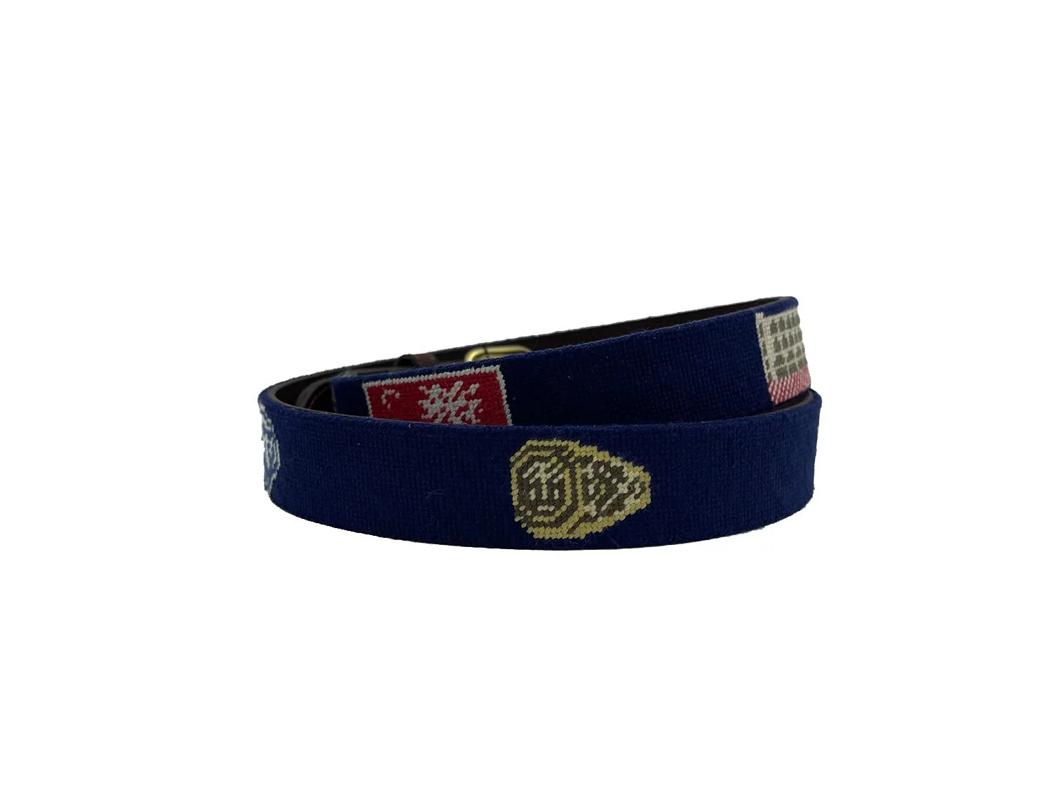 Stock Design - The Citadel Days - Officially Licensed - Hand-stitched Needlepoint Belt