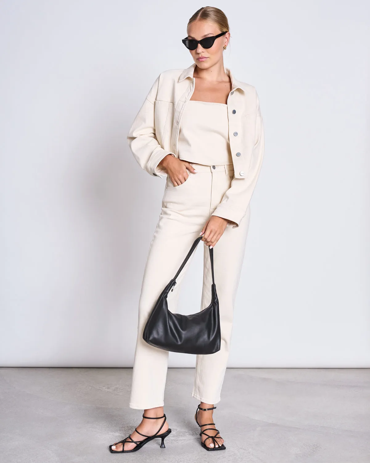 STRAIGHT LEG JEANS ALBA ECRU