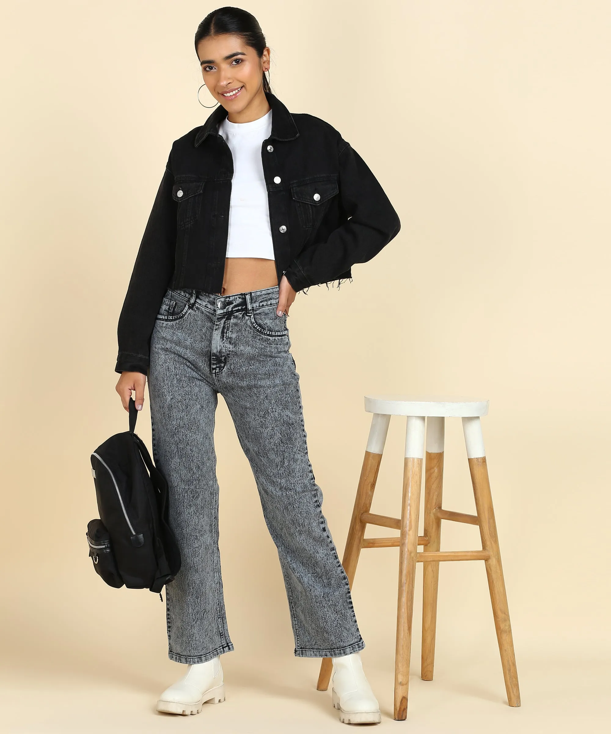 Stretchy Stride Stonewash Jeans