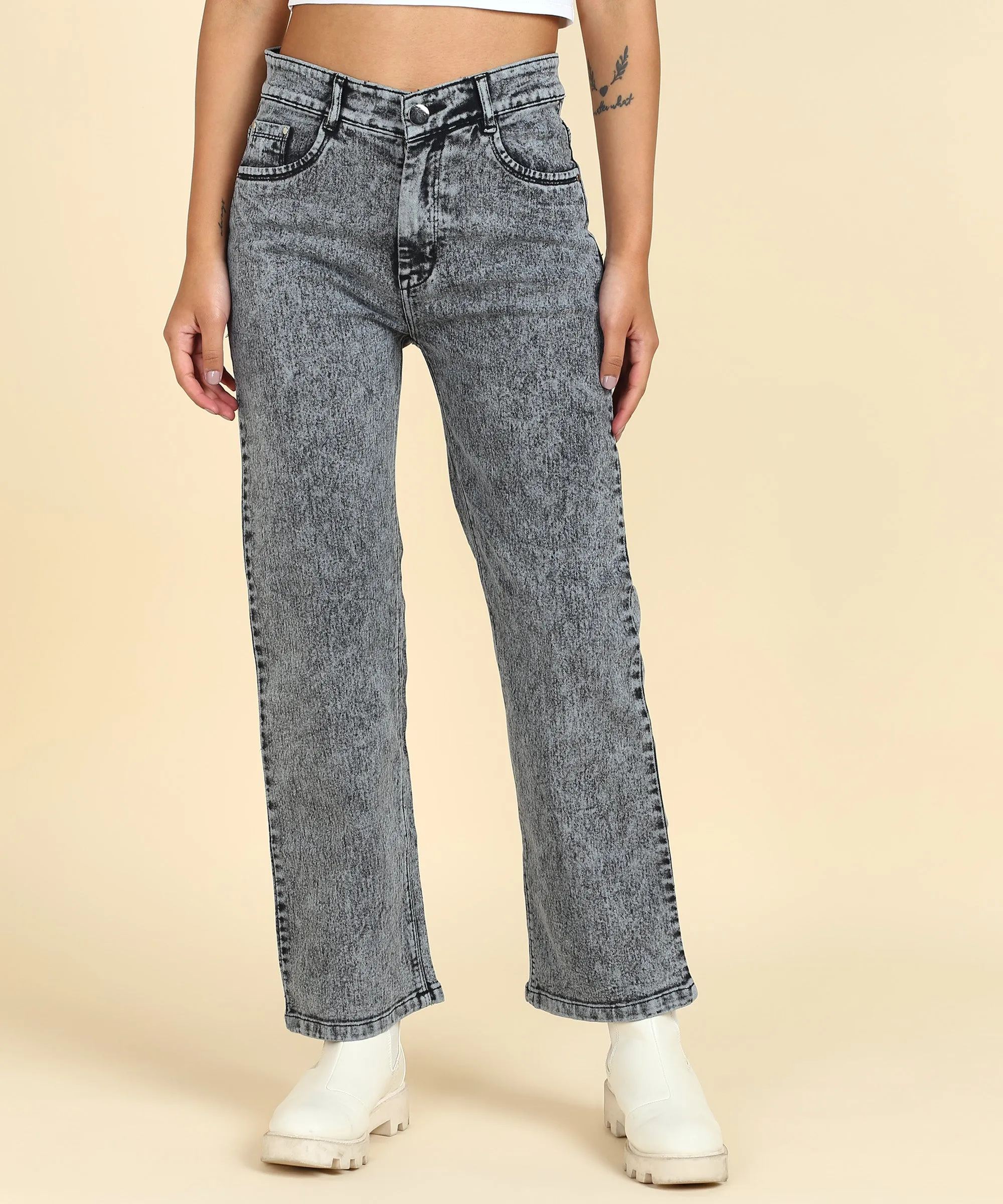 Stretchy Stride Stonewash Jeans