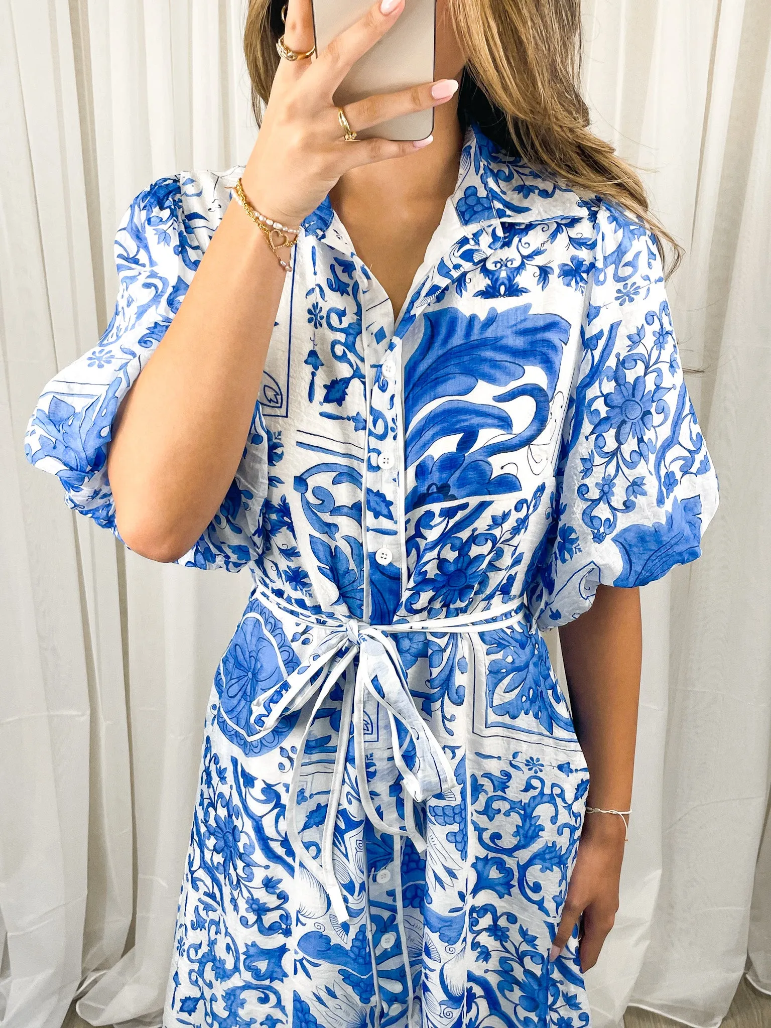 SUNI DRESS - BLUE