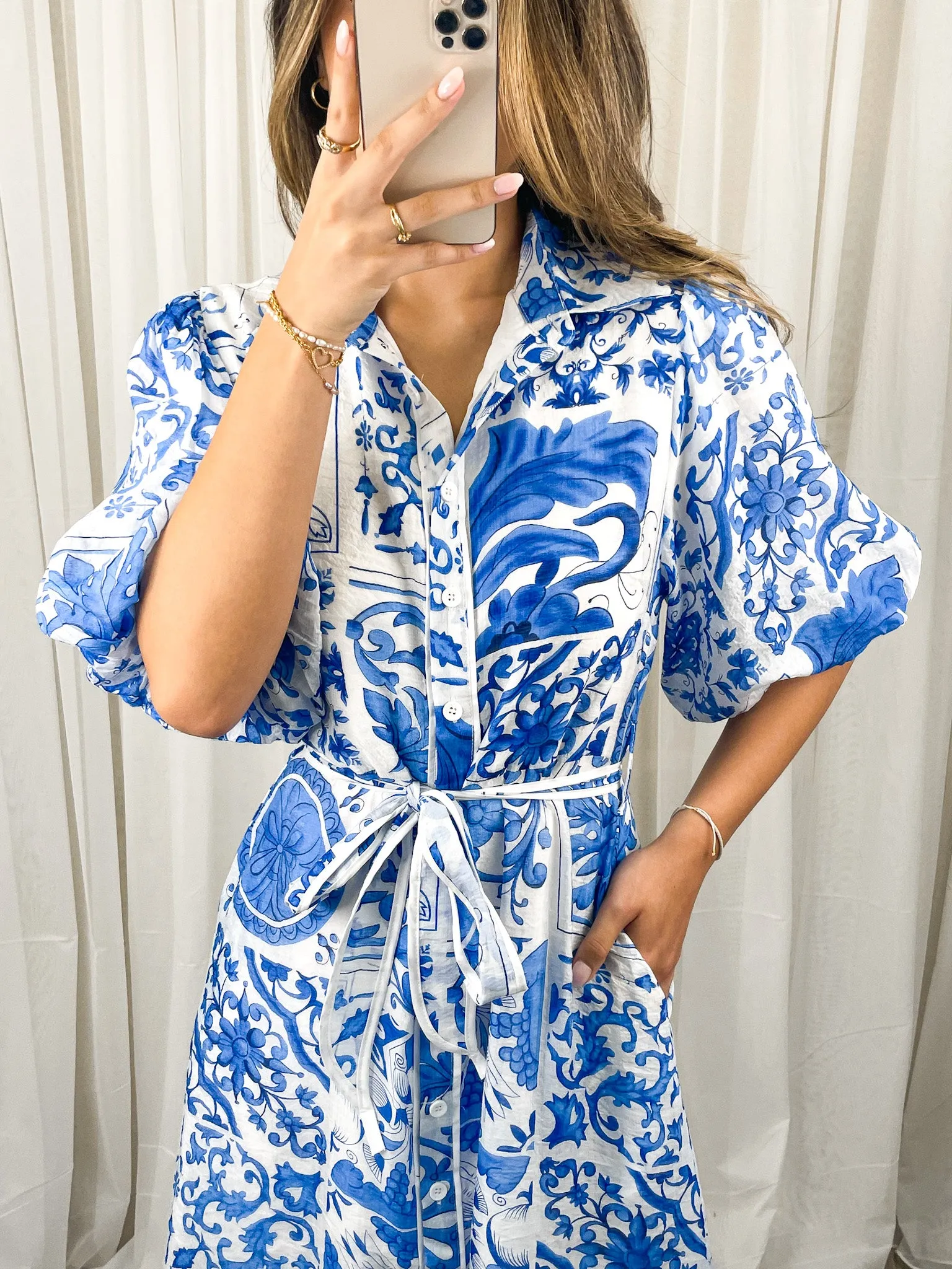 SUNI DRESS - BLUE