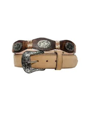 TANNER MARK BELT Crazy Tan & Damiana Mocha Concho