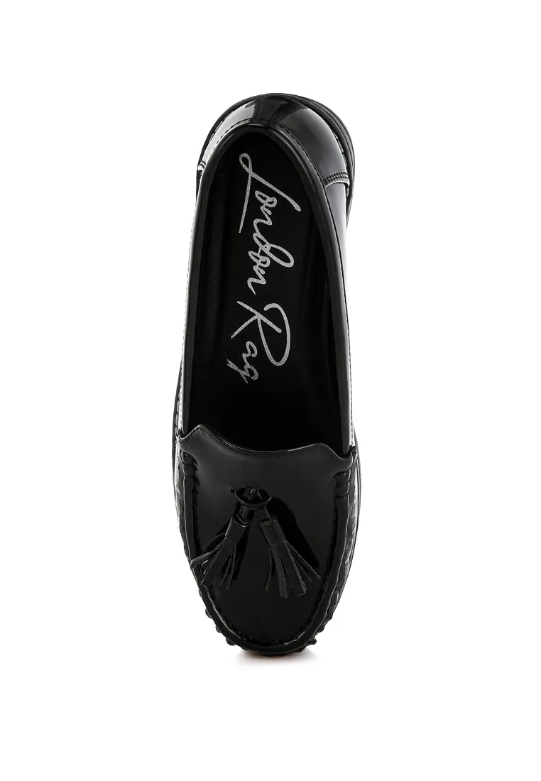 Tassel Detail Flatform Loafers


 By RAG