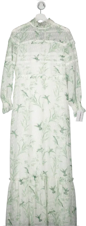 Ted Baker White Harriet Lace Trim Maxi Dress UK M